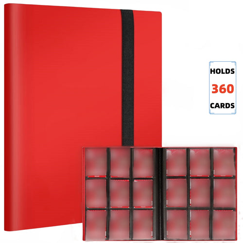 Premium 9-Pocket Trading Card Binder - Holds 360 Cards - Durable PP