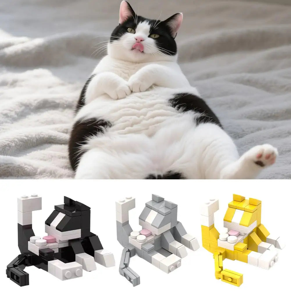 New Licking Butt Cat Building Block Set Compatible for Lego 853792