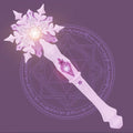 Princess Snow Wand Toy Snowflake Light Sound Sticks Kid Cosplay Fairy