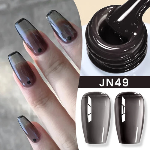BORN PRETTY 83 Colors 10ml Jelly Nude Gel Nail Polish Autumn Amber