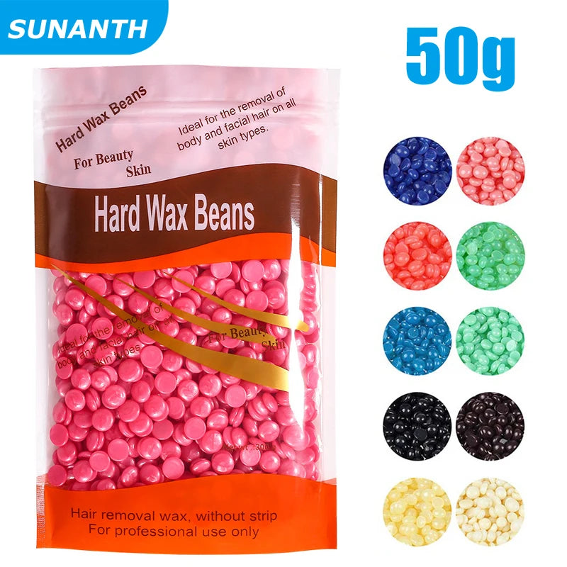 500g/200g/50g Hard Wax Beans for Hair Removal Body European Brazilian