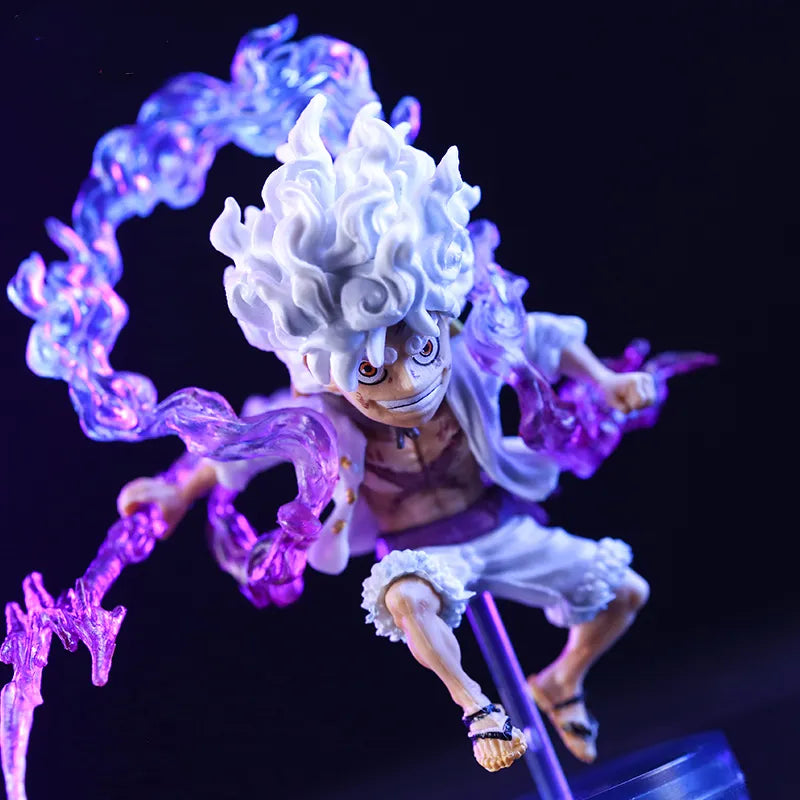 Bandai 10cm Mini One Piece Luffy Gear 5 Action Figure Sun God Nika
