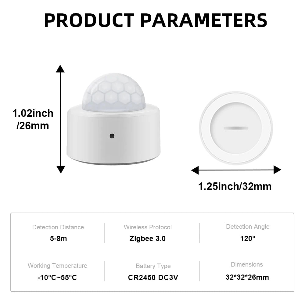Zigbee Pir Motion Sensor Movement Human Body Infrared Detector