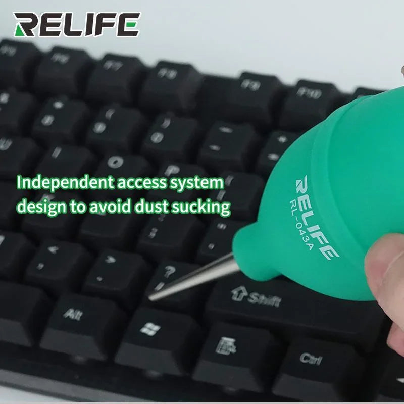 RELIFE 2in1 Phone Repair Dust Cleaner Air Blower Ball Cleaning Pen for