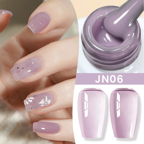 BORN PRETTY 83 Colors 10ml Jelly Nude Gel Nail Polish Autumn Amber