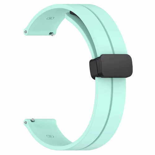 20mm 22mm Magnetic D Type Clasp Silicone Watch Band for Samsung Galaxy