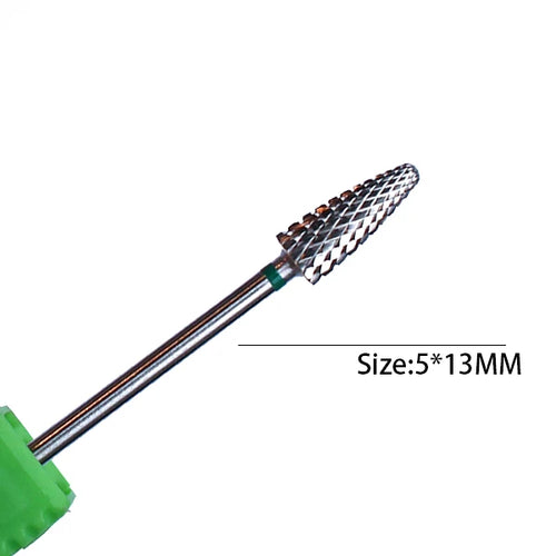 1pc Carbide Tungsten Nail Drill Bit Rotate Burr Milling Nail Cutter