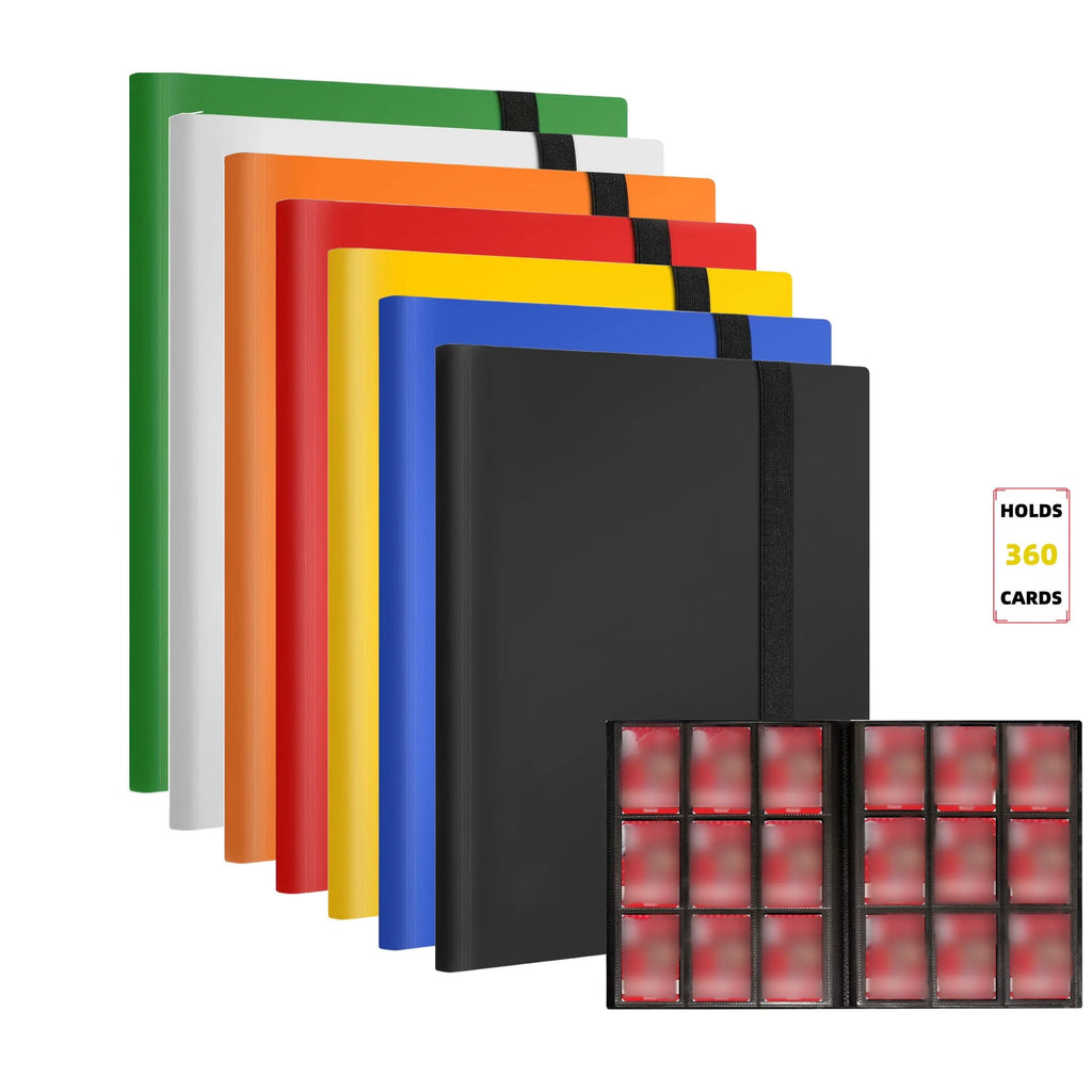 Premium 9-Pocket Trading Card Binder - Holds 360 Cards - Durable PP