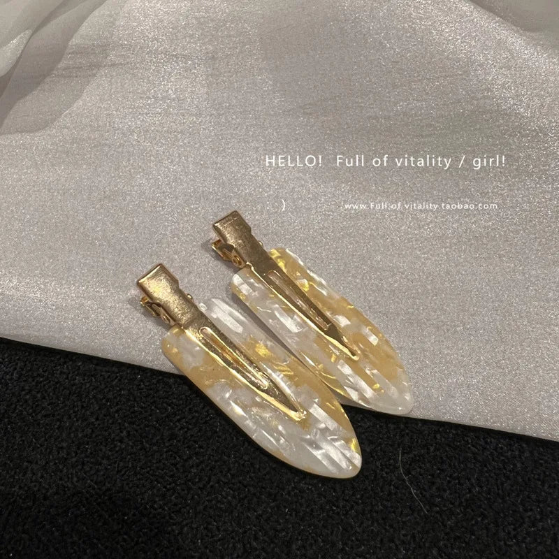 Korea acetic acid seamless hairpin side bangs broken hair one word