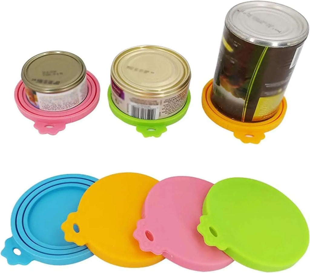 Food Can Lids Silicone Pet Food Can Covers for Dog  Cat Food One Tin