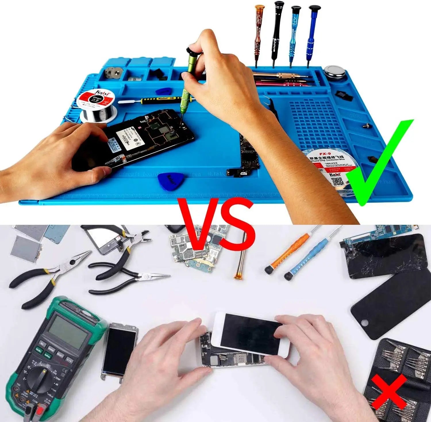 Magnetic Mat Silicone Repair Mat Circuit Board Soldering Pad Heat