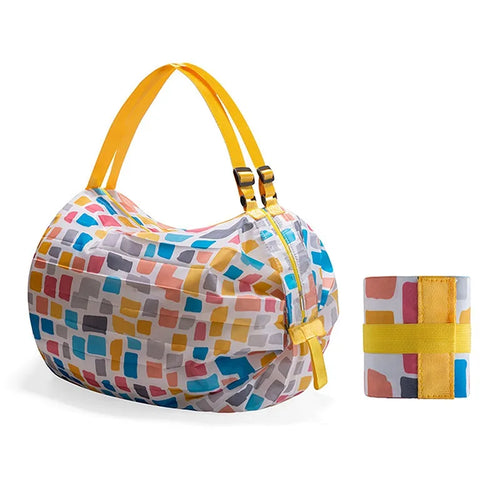 Foldable Storage Bag With Handle Portable Travel Camouflage Handbags