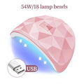 LULAA UV Nail Polish Lamp Gel Curing Polishing Lamp with Three Timing