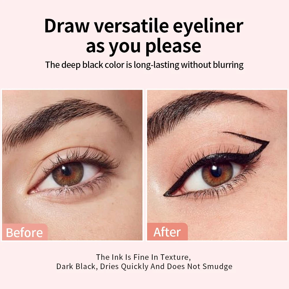 1PC eyeliner pen waterproof, fast drying, durable, smooth and easy to