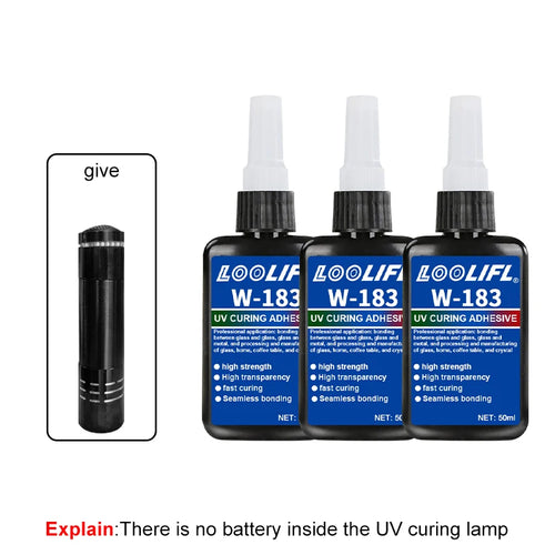 Highly transparent UV glue, waterproof, UV-enhanced curing, used for
