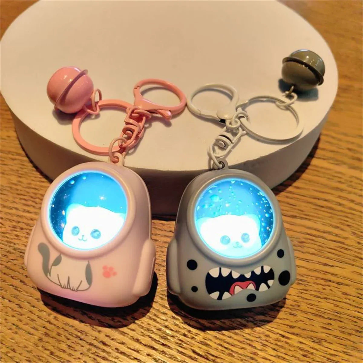 Cute Bear Bag Small Night Light Keychains Kawaii Bags Hang Web