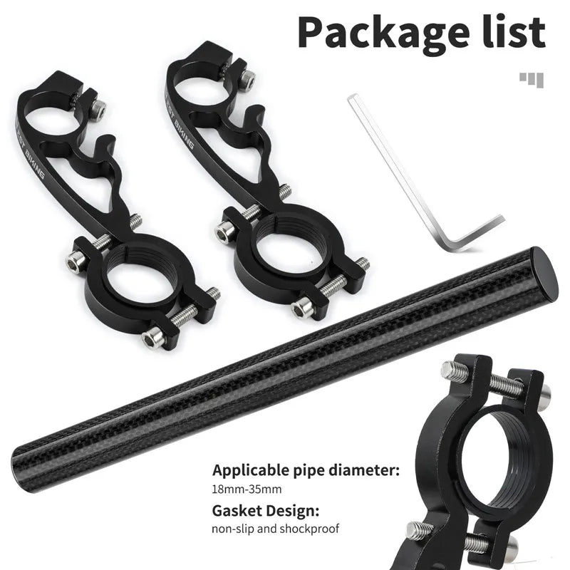 WEST BIKING Bike Handlebar Extender Carbon MTB Road Bike Integrated