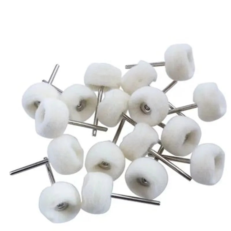 10Pcs Mini grinding sanding head abrasive disc felt 3mm Shank buffing