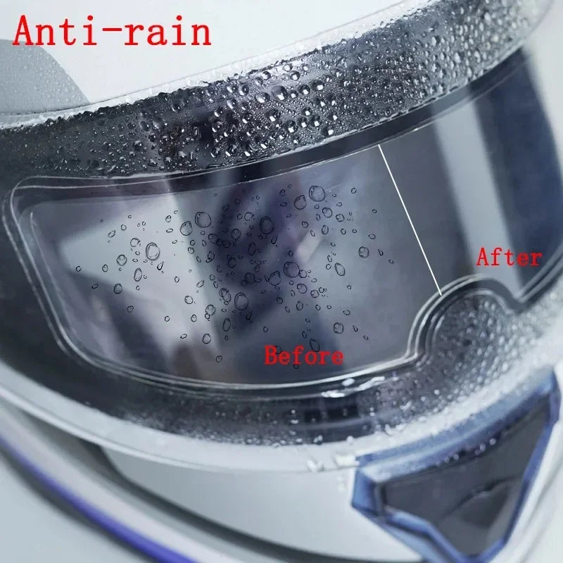 1-2Pcs Motorcycle Helmet Clear Rainproof/Anti-fog Film Helmet Lens