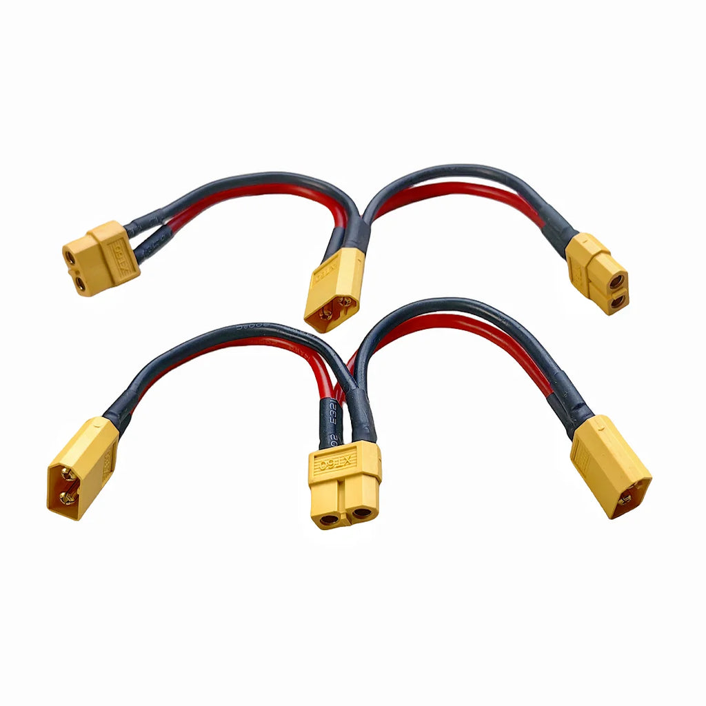 XT60 Parallel Battery Connector 3-Way 14AWG Silicone Wire Male/Female