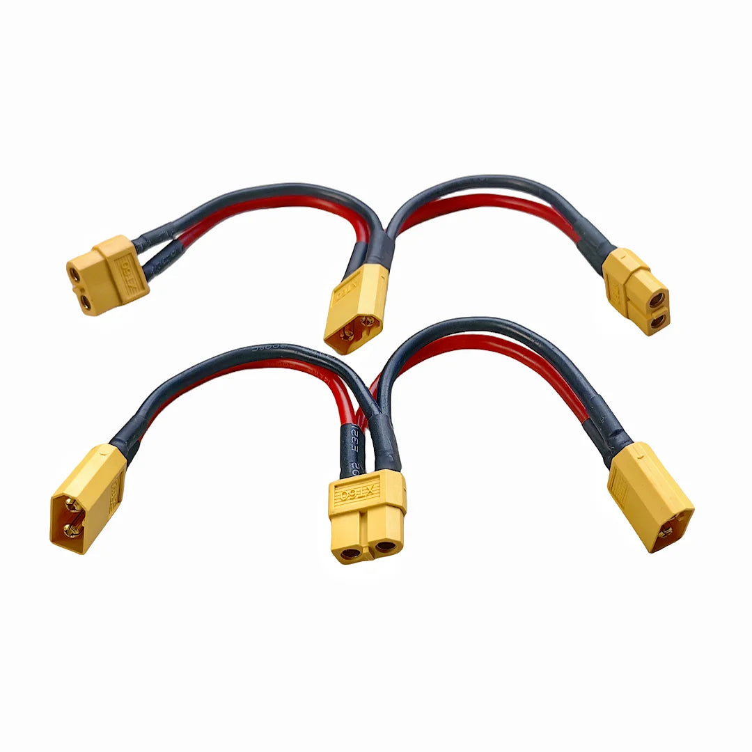 XT60 Parallel Battery Connector 3-Way 14AWG Silicone Wire Male/Female