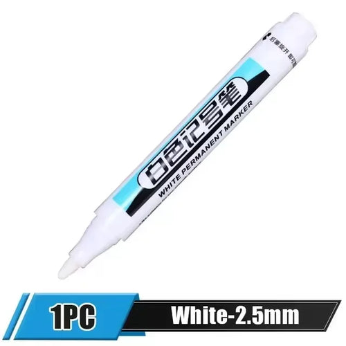 0.7/1.0/2.5MM White Permanent Marker Pens Markers Paint Pen For Wood