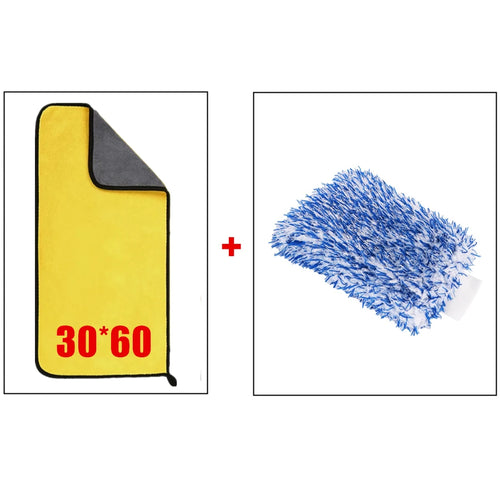 1/2/6pcs Microfiber Cleaning Towel Car Cleaning Cloths Professional