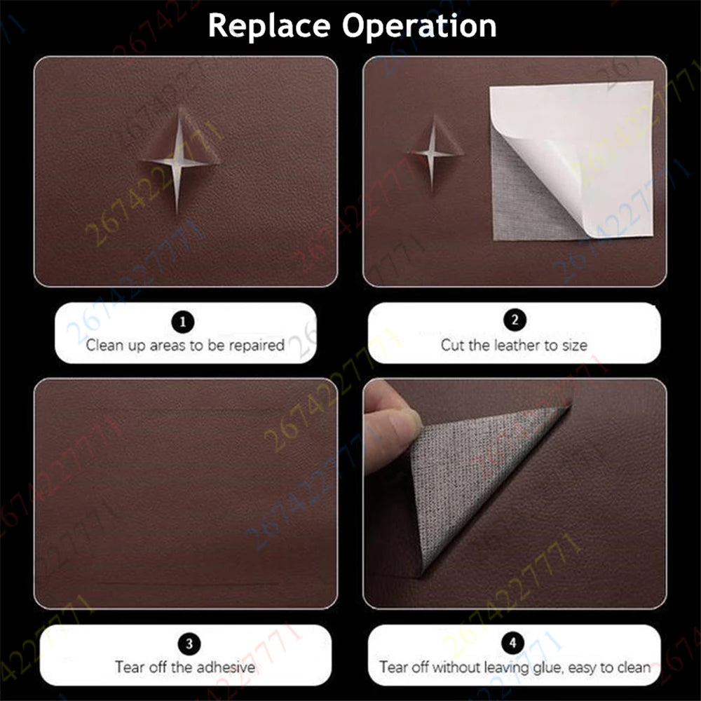 Self Adhesive Fix Patch Sticker Household Sofa PU Leather Repair
