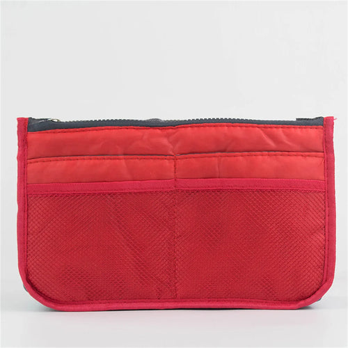Multifunctional Bi-fold Storage Bag Double Zipper Large Capacity