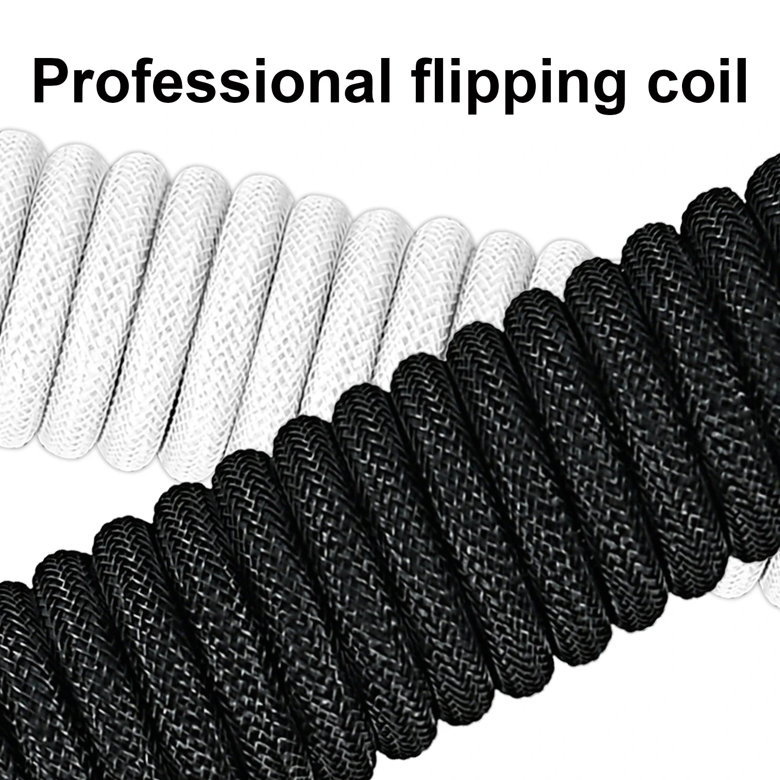Coiled Keyboard Cable Type C To USB-A Mechanical Keyboard Cable