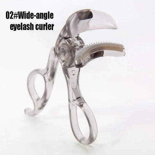 Dual-Type Eyelash Curler with Comb – Wide & Partial Clip Options,