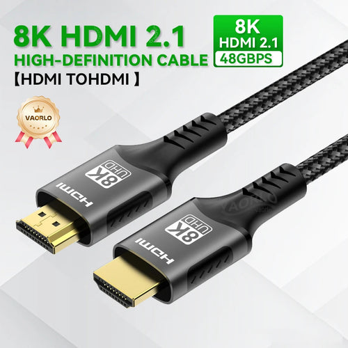 8K HDMI-Compatible Cable 4K@120Hz 8K@60Hz HDMI 2.1 Cable 48Gbps