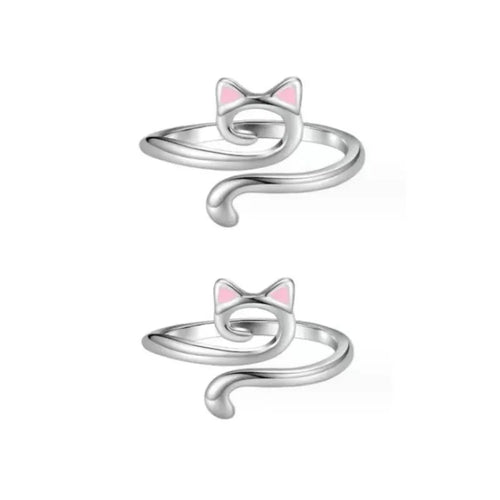 MIUSIE 2pcs Adjustable Knitting Crochet Loop Ring Knittied Yarn Guide
