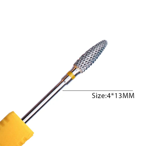 1pc Carbide Tungsten Nail Drill Bit Rotate Burr Milling Nail Cutter
