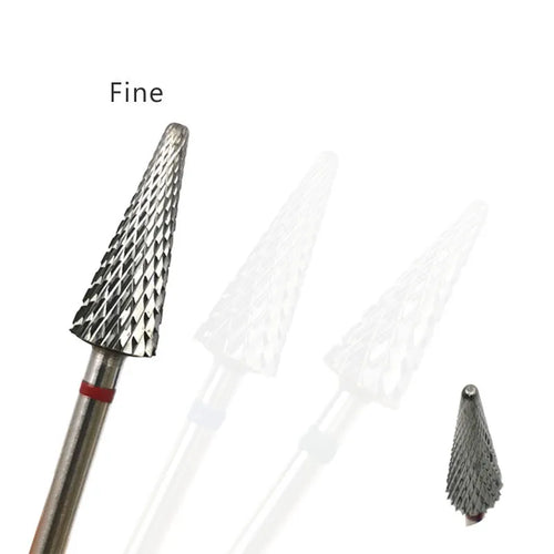 HYTOOS Cone Shape Nail Drill Bit Carbide Milling Cutter For Manicure