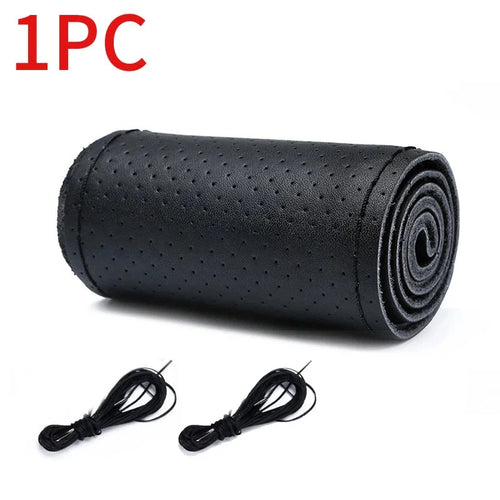 Genuine Leather Steering Wheel Cover For Car Braiding Steering Wheel