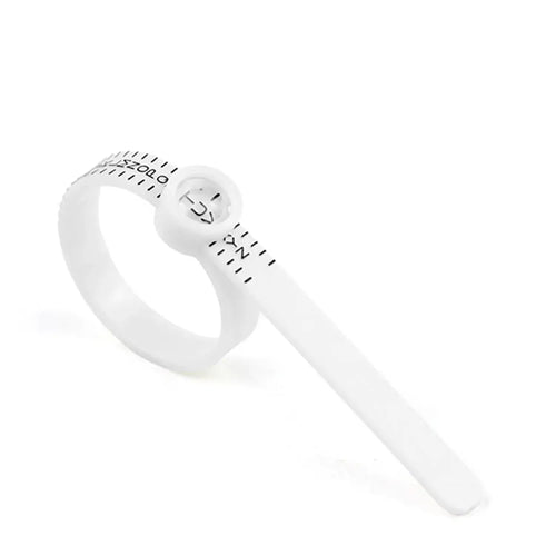 Ring Sizer with Magnifier - US/UK/EU/HK Jewelry Measuring Ruler for
