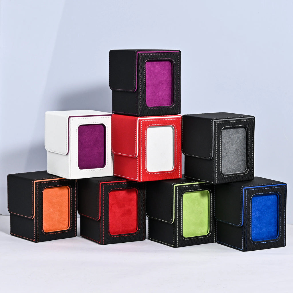 Card deck box with display window, Hold 120 + Single sleeved