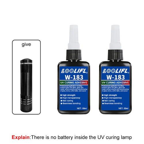 Highly transparent UV glue, waterproof, UV-enhanced curing, used for