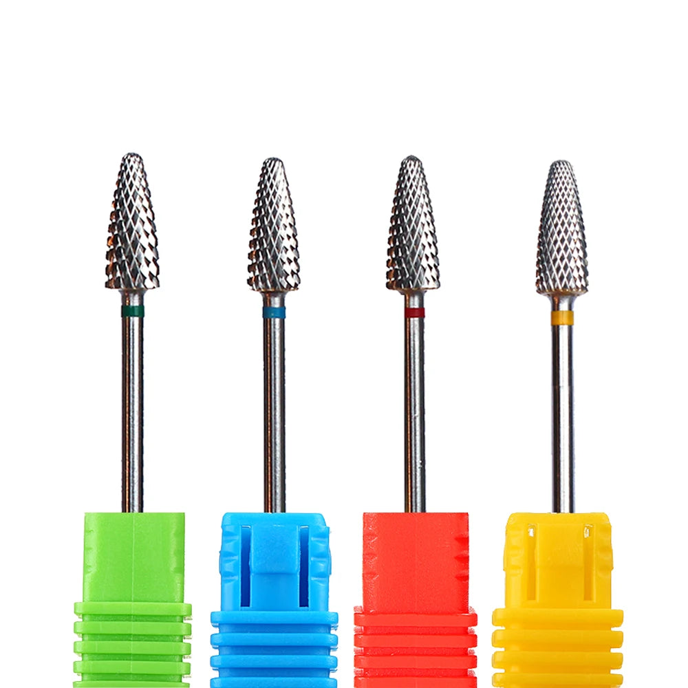 1pc Carbide Tungsten Nail Drill Bit Rotate Burr Milling Nail Cutter