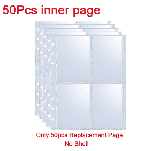 25pcs Page(4 Grids) Photo Card A5-Binder Kpop Photo Albums Idol Cards