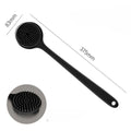 Silicone Back Scrubber Brush for Shower  Long Handle Body Deep