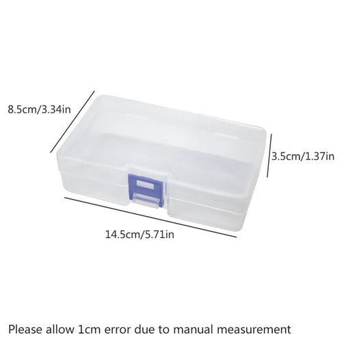 5 pcs Transparent Lockable Box Small Object Storage Box Fishing Gear