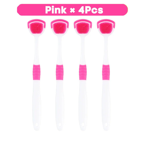 Vaclav 1Pc/4Pcs/8Pcs Silicone Tongue Scraper For Oral Hygiene,Tongue