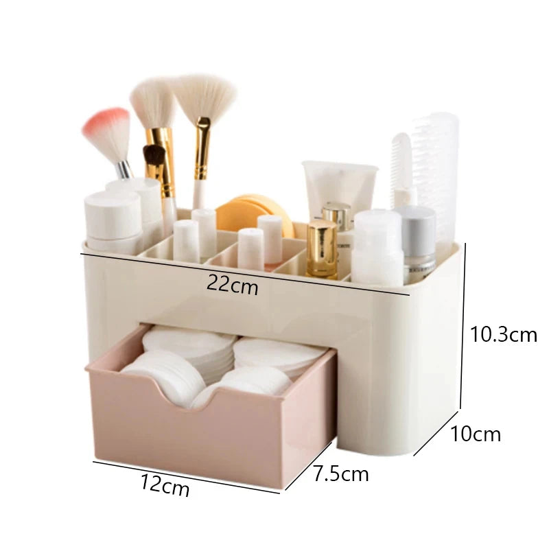 Nail Storage Box Plastic Drawer Style Easy to Clean Desktop