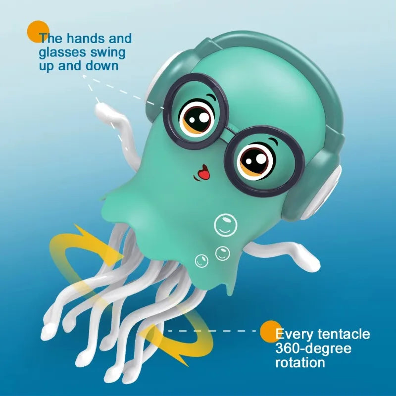 Interactive Dancing Octopus Toy, Smart Auto-Dancing with LED Lights,