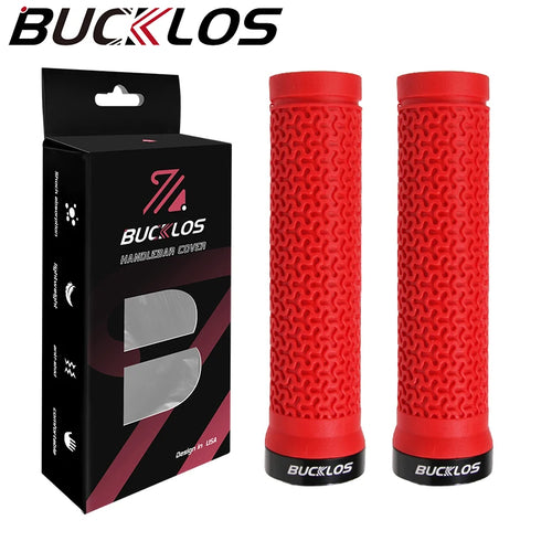 BUCKLOS Bicycle Handle Soft Rubber Mountain Bike Grips Lock on Bicycle
