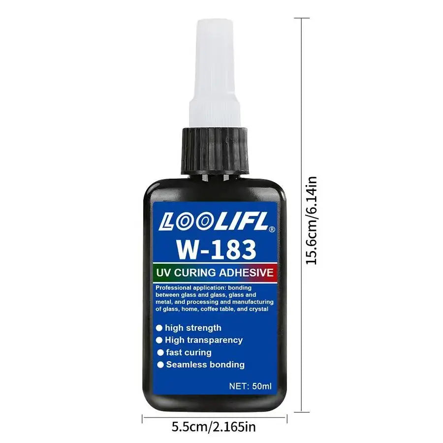 Highly transparent UV glue, waterproof, UV-enhanced curing, used for
