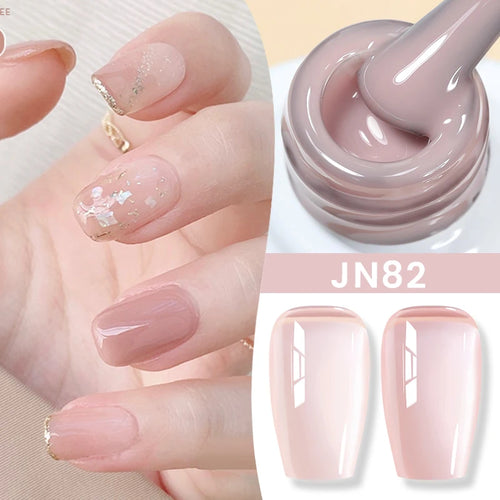 BORN PRETTY 83 Colors 10ml Jelly Nude Gel Nail Polish Autumn Amber