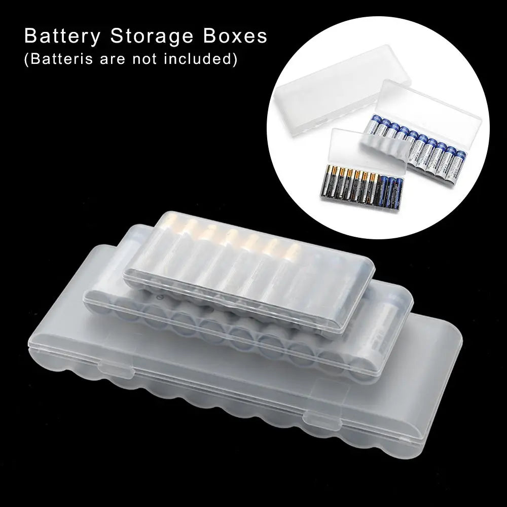 10 Slot Plastic Hard Container Case Battery Storage Box For